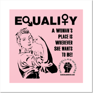 Equality (printed on BACK of tee) Posters and Art